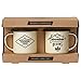 Gentlemen's Hardware Enamel Camping Espresso Mug Set of 2, Cream (5 Ounces)
