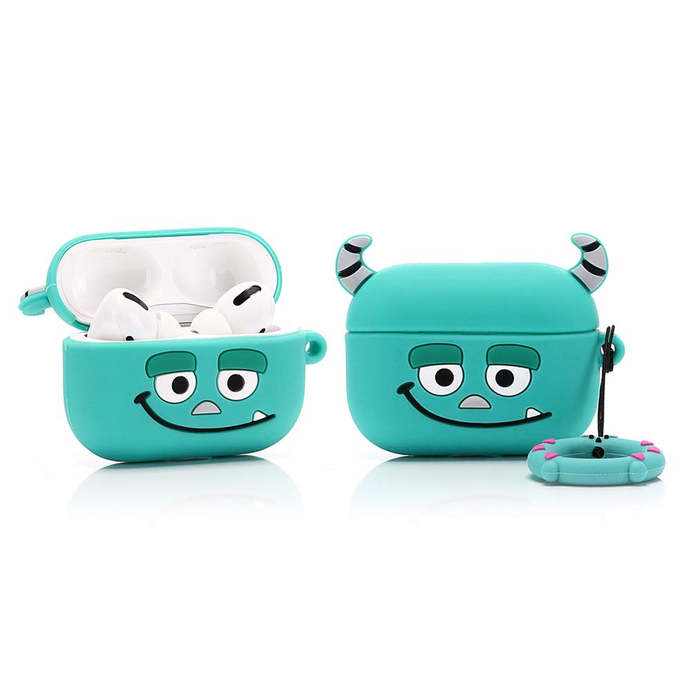 YIGEYI Silicone Case Compatible with Airpods Pro Funny Cute 3D Cartoon Cover [DSN Animation Lightweight Design] (Sully)