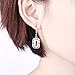 Newshe Gemstone Created Blue Sapphire Dangle Drop Earrings for Women 925 Sterling Silver White AAA Cz
