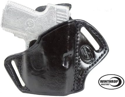 Kahr P380 RED Crimson Trace Laser OWB Shield Holster R/H Black - 0102