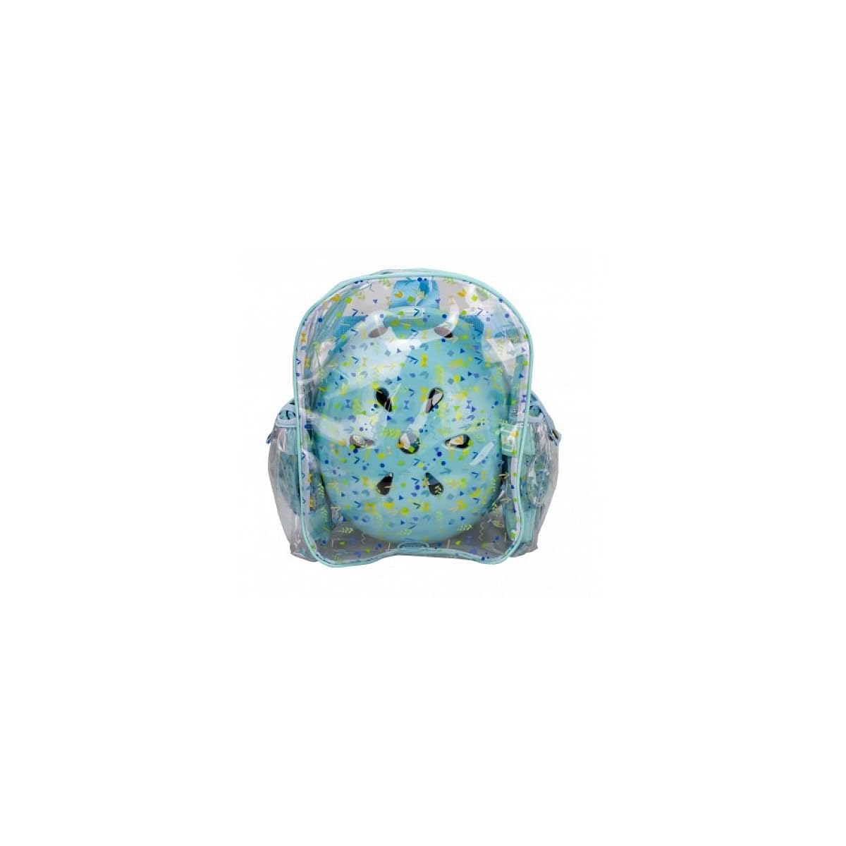 FUNBE – Backpack + Helmet Bowl + Blue Protectors (OFUN006G), Colour (DARPEJE 1)