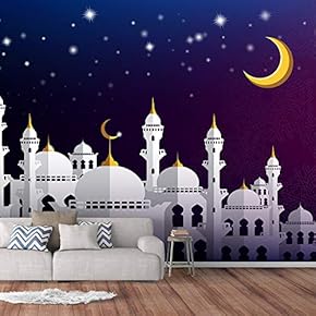 Wall Murals for Bedroom Dream Castle Large Removable Wallpaper Peel and Stick Wall Stickers - 66x96 inches