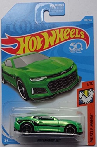 Hot Wheels 2018 50th Anniversary Muscle Mania 2017 Camaro ZL1 188/365, Green