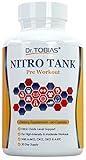 Dr. Tobias Pre Workout Supplements - Nitro - For High and Moderate Intensity Muscle Training