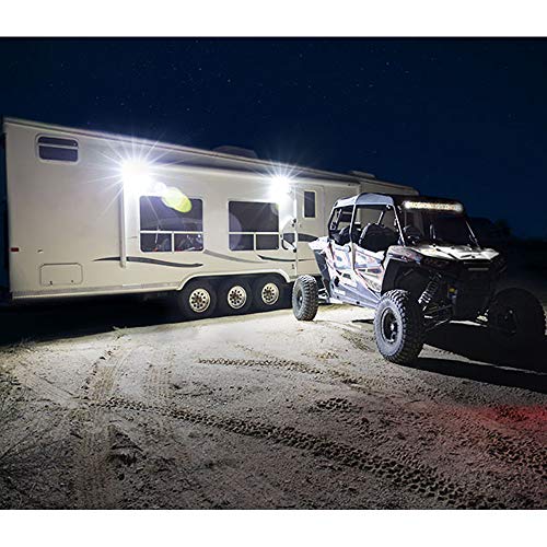 SnowyFox RV Porch Light 10-24V Replacement LED Lighting Fixture for RVs, Trailers, Campers, 5th Wheels (3-Pack) - Thumbnail 5
