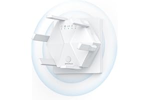 2024 WiFi Extender Signal Booster for Home Powerful 6 Antennas WiFi Booster - up to 10000 sq.ft Coverage, 1200Mbps Dual Band 