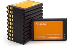 hflexgrad (10-Pack) 3.7V 1100mAh Li-ion Battery Replacement for RT22 RT22S RT15 RT19 LUITON LT-316 TIDRADIO TD-M8 Zastone X6 WLN KD-C1 Zeadio ZS-B1 Two-Way Radios