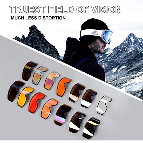 image for Unigear Skido X1 Ski Goggles, Snowboard Snow Goggles for Men, Women & 