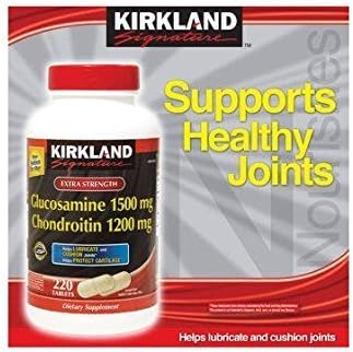 Kirkland Signature RGUdG, Glucosamine HCI 1500mg Chondroitin Sulfate 1200mg 220 Tablets (Pack of 5)