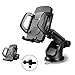 Car Phone Holder, Adjustable and Universal Dashboard Air Vent Car Mount Windshield Holder Cradle with Strong Sticky Gel Pad for Smartphone