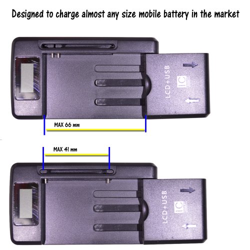 Samsung Galaxy Grand Prime LTE G530 G530H G530F G530T Universal Battery Charger + USB to MicroUSB Data /Charging Cable + Screen Protector, LCD Kit By Fortress (Universal Charger Plus Screen Protector)
