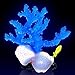 Coral Aquarium Decorations Blue Artificial Plant Ornament 6 x 5.5 x 4