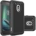 Moto G Play Case, OEAGO Moto G4 Play Case Cover Accessories [Shockproof] [Impact Protection] Hybrid Dual Layer Defender Protective Case Cover for Motorola Moto G Play 4th Gen/Moto G4 Play - Black