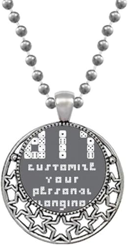 Amazon ふるい英語イラストパターン ネックレスペンダントレトロムーンスタージュエリー ネックレス 通販
