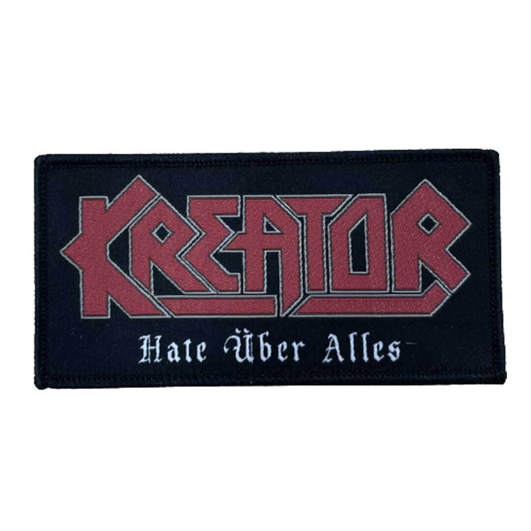 Kreator - Hate Over Alles Sew-On Patch | Logo Patch Thrash Metal, black, One Size