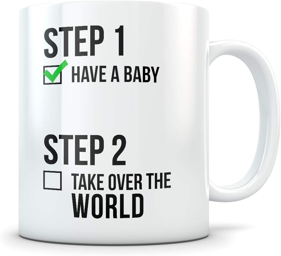 Amazon Com Baby Shower Gifts For Men And Women Funny Babyshower Coffee Mug For Mom Or Dad Having Their First Baby Newborn Boy Or Girl Cup Kitchen Dining