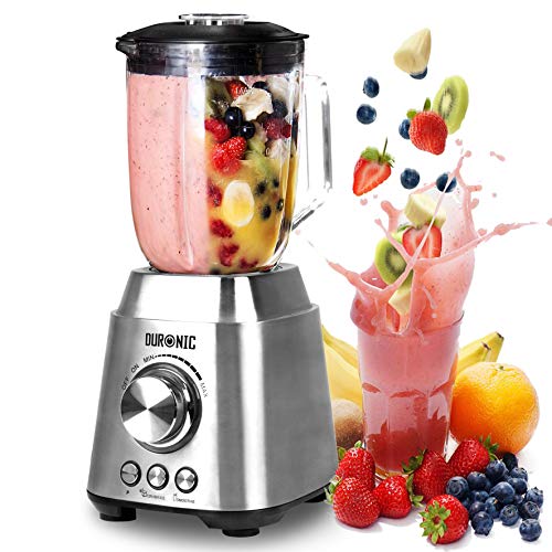 Duronic Bl102 Smoothie Blender 1000w 1 5l Glass Jug Table Blender
