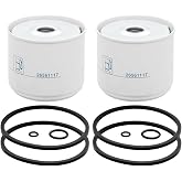 2pcs 26561117 Fuel Filter Element Compatible with Perkins Engines Replaces P502420