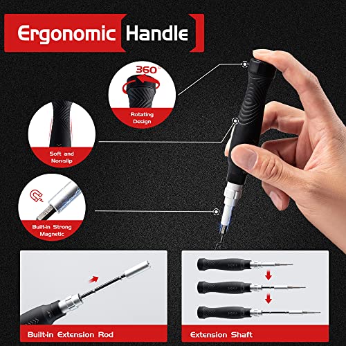 EZARC Precision Screwdriver Set, Laptop Screwdriver Kit, 145 in 1