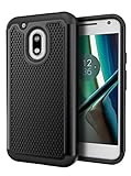 Moto G Play Case, Cimo [Shockproof] Heavy Duty Shock Absorbing Dual Layer Protection Cover for Motorola Moto G4 Play (2016) - Black