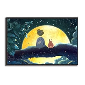Framed Canvas Wall Art for Living Room, Bedroom Dreamland Theme Canvas Prints for Modern Home Decoration Ready to Hang - 16"x24" inches