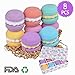 Bath Bombs - Meland 8 Pieces 3 OZ Macaroons Bath Fizzies for Bubble and Spa Bath, Bath Bomb Gift Set for Kids Girls Women Adults