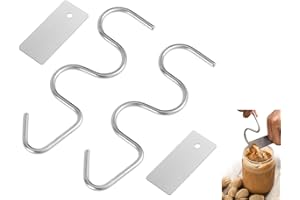2 PCS Peanut Butter Stirrer and Scraper,Peanut Butter Blender Butter Sauce Blender Kitchen Gadget Peanut Butter Stirrer Mixer