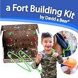 David & Bear Fort Builders STEM Kids Fort Building Kit Play Tent Construction (for Window Glass)