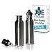 Joe Cooler Stainless Steel Beer Bottle Insulator - 2 Pack - with Opener - Keeps Beer Colder - Universal - Fits Most 12 oz Beer, Cider, Soda Bottles - BPA free Neoprene sleeve