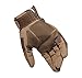 Reebow Gear Military Hard Knuckle Tactical Gloves Full Finger for Army Gear Outdoor Sport Work Shooting Airsoft Paintball Hunting Riding Motorcycle Brown L