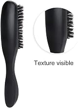 yuytee Beard Brush Natural Bristle Long Handle Wood Mustache Comb for Men Black view 6