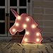 Glintee Unicorn LED Night Lamp Decorative Marquee Signs Battery Operated Light for Party Supplies -Wall Decoration for Living Room,Bedroom(Pink Unicorn Head)