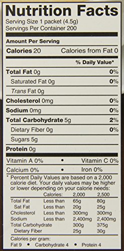 SUGAR FOODS CORP TROPICALLY GROWN ORGANIC RAWS CANE SUGAR, 200/BOX