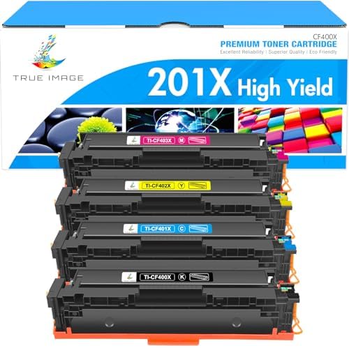 201A 201X Toner Cartridges Compatible for HP CF401X 201X Cf400x CF400A Toner Cartridge for Color LaserJet Pro MFP M277dw M252dw M277c6 M252 Printer
