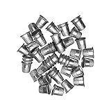 50 PCS Silver Metal Sewing Quilting Thimbles for DIY Craft Finger Protector
