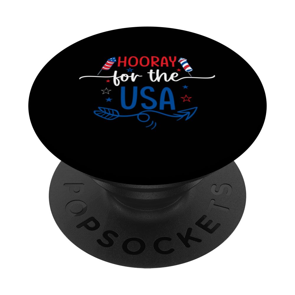 Patriotic USA American Flag 4th July Firework Family Event PopSockets Swappable PopGrip