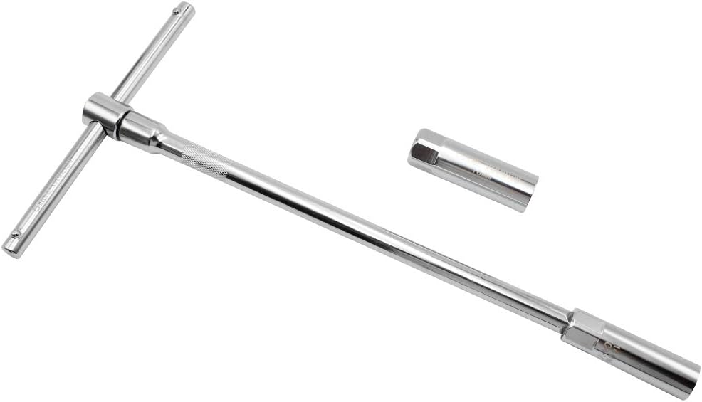 Spark Plug Wrench Remover Installer Tool Set, 12-Point Removal Tool 3/8 inch 14 mm & 16 mm Adjustable T-Wrench Drive Torque - Image 4