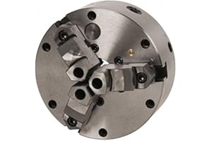 HHIP 3900-4576 3 Jaw Zero-Set Self-Centering Lathe Chuck, 6" Diameter, 1.520" Center Hole, 3,400 RPM