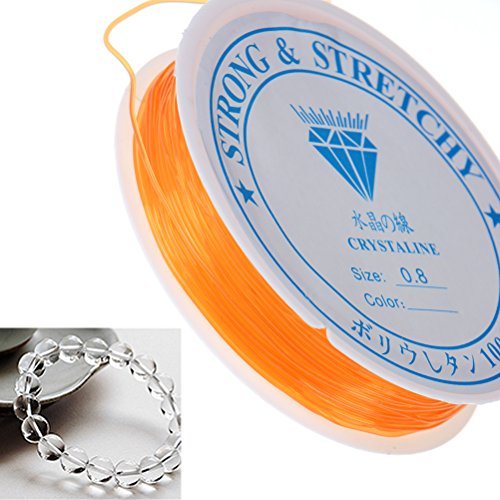 Elastic Beading Thread Jewelry Bracelet Crystal String Cord Stretch Polyester String (8 m0.8mm) 10 Rolls Random Color - Thumbnail 5