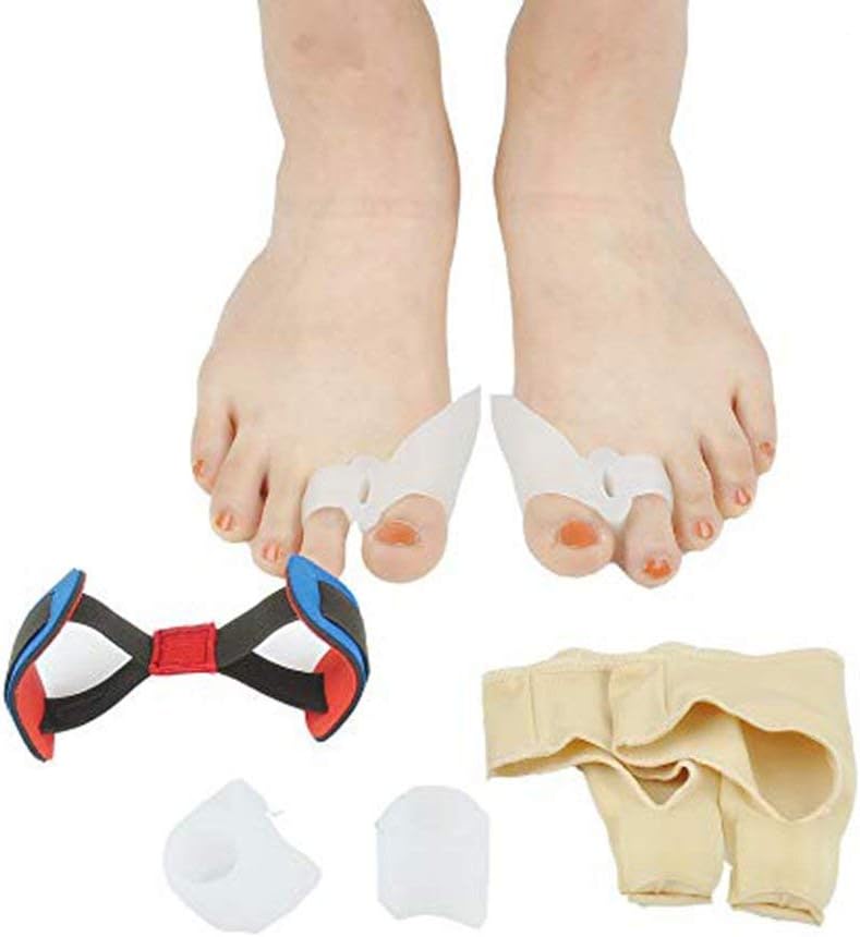 Bunion Corrector & Bunion Relief Protector Sleeves Kit - Hallux valgus Thumb Toe Correction,Toe Separator,Single Hole Hallux valgus Correction ๏ผHallux Training Belt Aid Surgery Treatment.