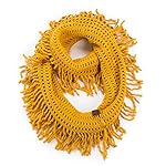Women's Tassel Infinity Loop Scarf Warm Crochet Knitted Neck Scarves. Women's Tassel Infinity Loop Scarf Warm Crochet Knitted Neck Scarves.