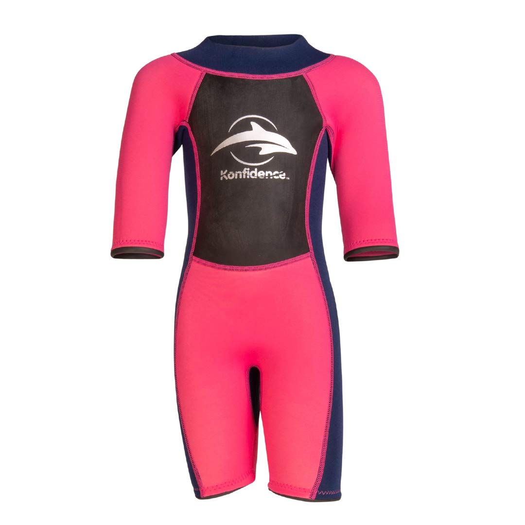 Konfidence Shorty Wetsuit Pink 11-12 Years Approx