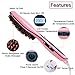 Hair Straightening Brush Beard Straightener Brush -Fast Natural Straight Hair Styling with Anti Scald/Scalp Massage/Auto Shut Off -Portable Straightening Comb for Home and Travel Gift for Women Girl