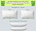 100% Bamboo Pillow Inside & Out - Adjustable Thickness to Support Back, Side & Stomach Sleepers - Hypoallergenic & All Natural Makes it The Best Pillow For Sleeping Healthy During Pregnancy (King)