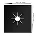 GuangTouL Stove Burner Covers ,8 Packs Black Gas Stove Protectors, 0.2mm Double Thickness Reusable, Non-Stick, Fast Clean Liners for Kitchen/Cooking