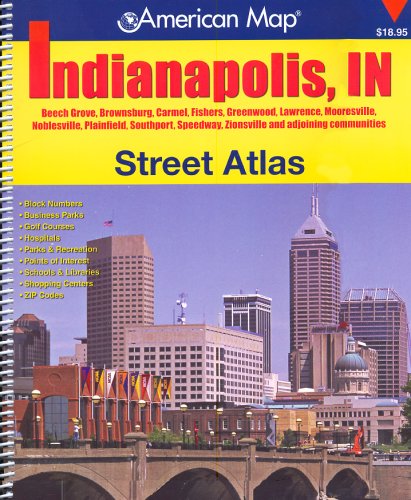 American Map Indianapolis, Indiana Street Atlas