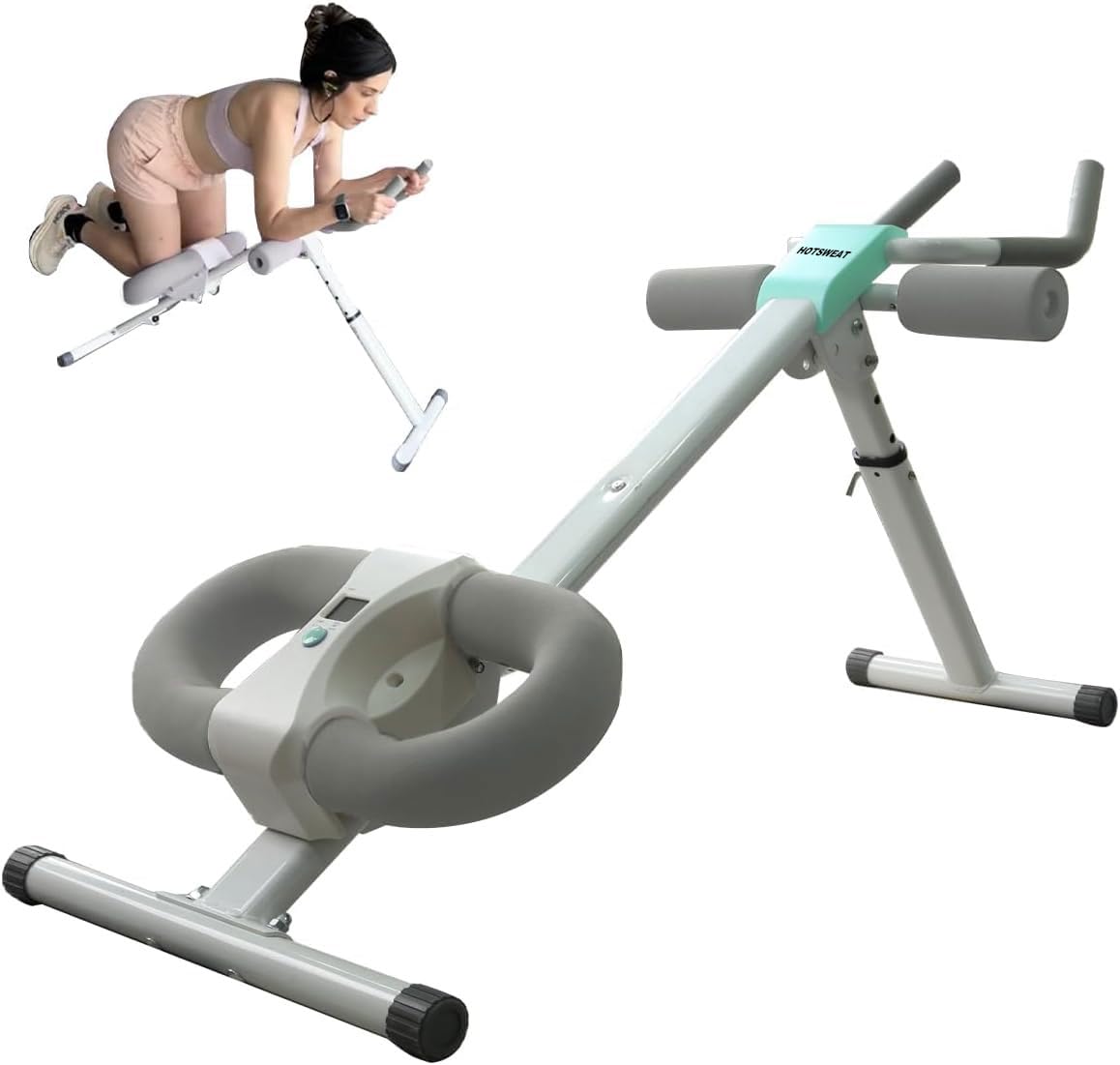 Photo 1 of ***MISSING PARTS -SELLING AS IS *** Ab Workout Equipment Abdominal Trainer, Adjustable Ab Machine at Home Gym, Foldable Abdominal Exercise Machine, Core & Ab Trainer Machine for Stomach Workout ***BOX RIPPEDS/TORN***