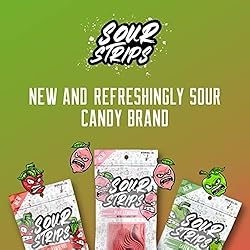 Sour Strips Flavored Sour Candy Strips, Deliciously