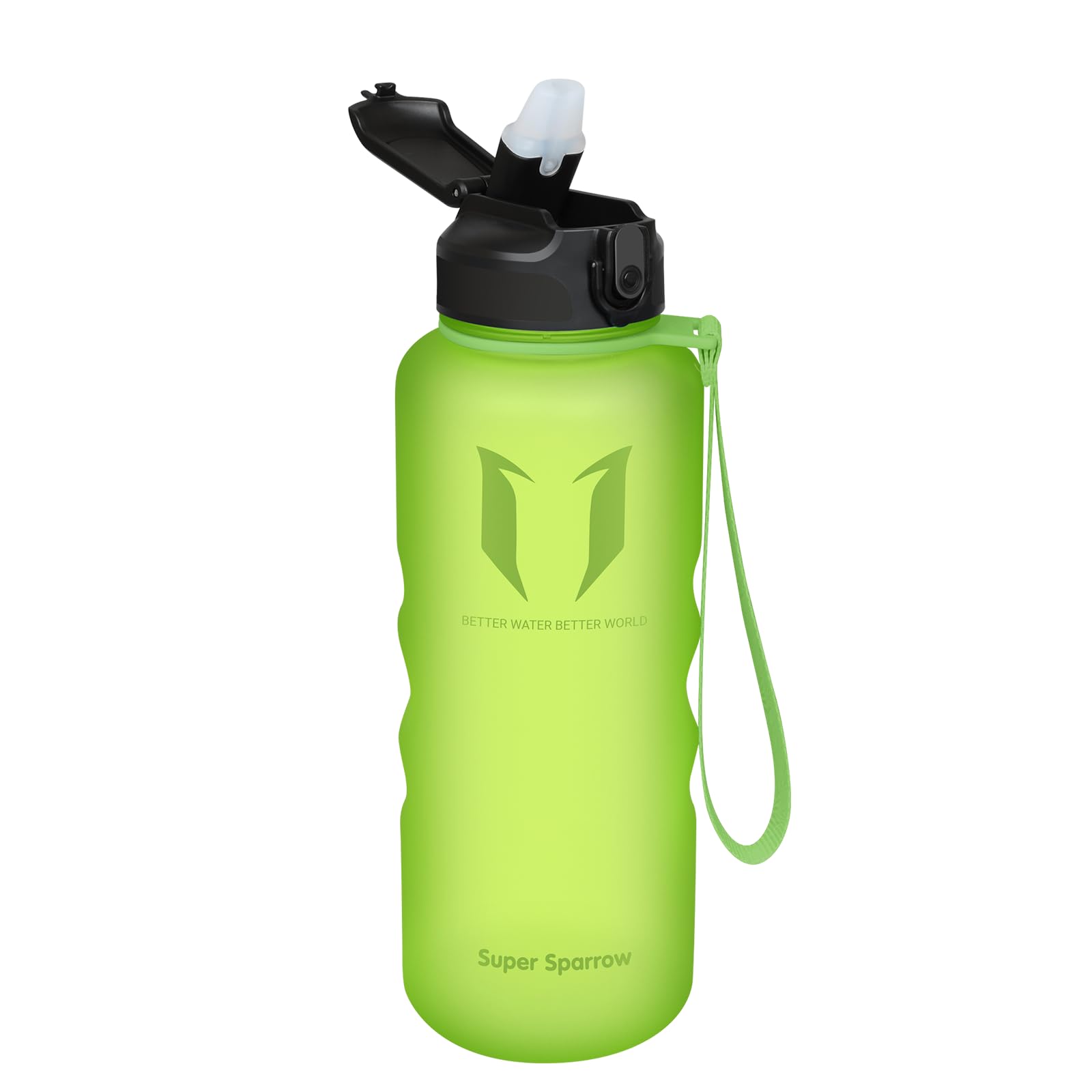 Super Sparrow Water Bottle with Straw - 1.5L - Non-Toxic BPA Free Tritan Sports Water Bottle - Leak Proof Gym Bottle