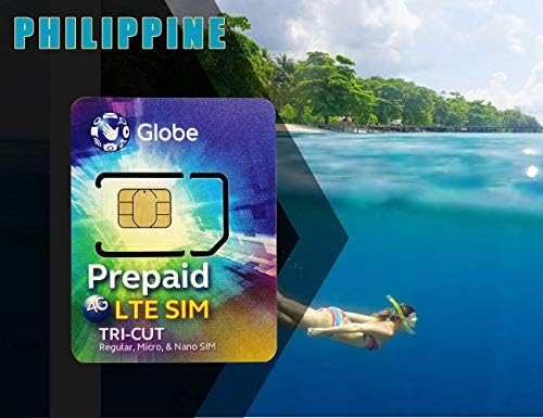 Globe Asia Philippines Prepaid SIM Card Preloaded 2GB 4G Data for 6 Days